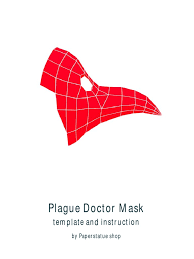 Make sure that in the back, the pleats are pointing towards the elastic/tape as shown. Mask Template