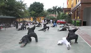 Trung đoàn 375 tổ chức kiểm tra huấn luyện võ thuật Công an nhân dân