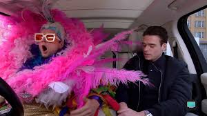 Carpool Karaoke Taron Egerton Richard Madden Watch Online Carpool Karaoke Taron Egerton S Carpool Karaoke Wardrobe Malfunction Facebook