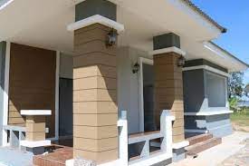 ️ walaupun berada di luar bangunan, teras rumah merupakan salah satu bagian paling berperan dalam menentukan keindahan sebuah hunian. 25 Desain Inspiratif Model Tiang Teras Rumah Desain Rumah Rumah Kontemporer