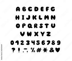 Bubble font svg, bubble alphabet, bubble letters, bubble numbers, bubble font alphabet, bubblegum schriftart, bubble font, cricut & silhouette. Alphabet Bubble Design Letters Numbers And Punctuation Marks Font Vector Typography Eps 10 Stock Vector Adobe Stock
