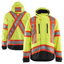 Blaklader 4938 Class 3 Hivis Contrast Shell Safety Jacket Jackets Shell Jacket Jacket Canada