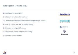 Rabobank is a dutch multinational banking and financial services company headquartered in utrecht, netherlands. Ppt The Critical Role Of Compliance In The Boardroom Kevin Knightly Ceo Rabobank Ireland Powerpoint Presentation Id 2719812