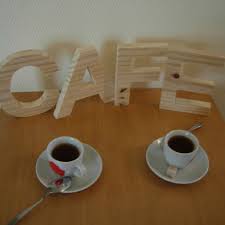 Lettres En Bois A Poser 15 Cm Arial Lettres En Bois Deco Bois Deco Cafe
