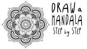 Your choice of colored pencils, watercolors, crayons, or any other type of art material for coloring. How To Draw A Mandala Step By Step For Beginners Easy Youtube