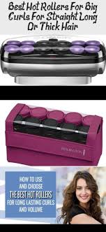 These large rollers are specially designed for long, thick hair and come with 12 clips to hold the rollers in place. Pin By Sarah Berg On Hairstyles Thick Hair Styles Hot Rollers Using Hot Rollers