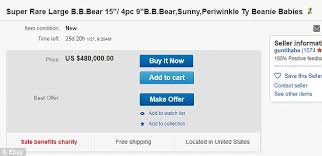 Beanie Babies Are Being Listed On Ebay For Up To 680 000