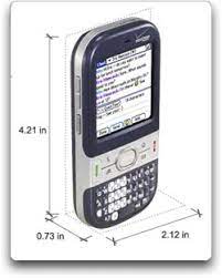 Device with emphasis on power button; Amazon Com Palm Centro Phone Dark Blue Verizon Wireless Cell Phones Accessories