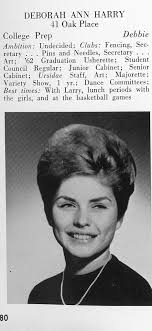 Deborah Harry, Class of 1963 Hawthorne (NJ) High School