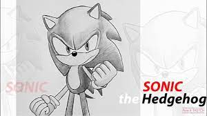 How To Draw Sonic The Hedgehog Movie 2020 Step By Step For Beginners How To Draw Sonic Hedgehog Movie Drawings