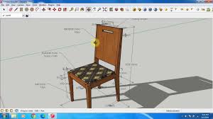 Download sketchup for free melalui link di bawah! Tutorial Sketchup Dimensi Ukuran Kursi Makan Youtube