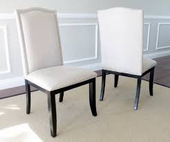 Set Of 2 Upholstered Beige Fabric Dining Chairs With Nailhead Trim Tagway Home Ht Fabric Dining Chairs Dining Room Chairs Upholstered Upholstered Dining Chairs