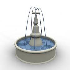 Water Fountain 3d Model Ad Water Fountain Model Water Fountain Fountain 3d Model