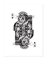 A choice of 13 for the first card, a choice of 12 for the second card etc. King Of Hearts Face Card Set Playing Cards Black And White Etsy