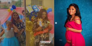 Download high quality baby shower clip art from our collection of 65,000,000 clip art graphics. Photos And Video From Regina Daniels Surprise Baby Shower Gcfrng Nigeria Breaking News Today Breaking News