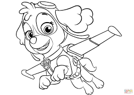 When autocomplete results are available use up and down arrows to review and enter to. Sky Paw Patrol Coloring Pages Coloring Home