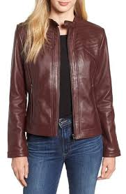 New Bernardo Stitched Leather Jacket Women S Coats Jacket Online Women S Coats 36 Leather Jackets Online Leather Jacket Outfits Leather Bomber Jacket Women