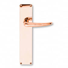 Door Handle Copper Coupe Handles Interior Kay Fisker With A Shiny Back Plate In 2020 Door Handles Black Door Handles Back Plate