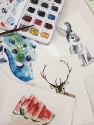 watercolor panosundaki pin