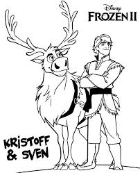 Free printable frozen 2 coloring pages. Kristoff And Sven Frozen 2 Coloring Page Free Printable Coloring Pages For Kids