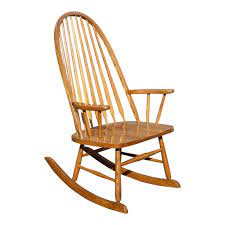 vintage royola pacific mid century french country oak windsor rocking chair windsor rocking chair rocking chair chair