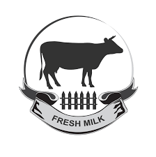 Design Element Cow Fresh Milk Icon Cow Logo Fresh Milk Farm Logo