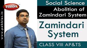 Zamindari System Abolition Of Zamindari System Social Class 8 Ap Ts Syllabus Youtube