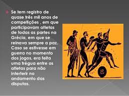 Mas a origem da olimpíada vem da antiguidade, época em que a competição significava um período de trégua num mundo recheado de guerras e conflitos. Jogos Olimpicos Na Antiguidade