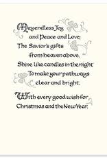 We pray for joy in our hearts, hope in our god, love to forgive, and peace upon the earth. An Irish Christmas Prayer Christmas Cards Irish Crossroads