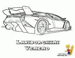 Probeer alle coole auto's kleurplaten voor verf op nummer: Auto Kleurplaat Lamborghini
