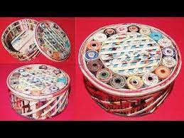 How To Make A Jewellery Box Using Newspaper Cardboard Diy Newspaper Craft Idea Lifestyle Designs Yout Diy Newspaper Newspaper Crafts Easy Diy Jewellery Box