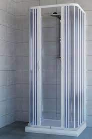 Cabina doccia riducibile, realizzata con struttura in pvc stabilizzato. Box Doccia Cabina Parete Fissa Bagno 3 Lati A Soffietto In Pvc Riducibile 28443v
