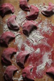 Red Beet Pierogi With Cashews And Pumpkin Mousse Foodcarraldo Food Film Feast Recipe Red Beets Pumpkin Mousse Beets