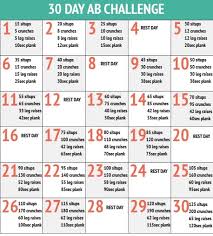 30 day ab challenge day one