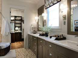 Patterned tile flooring, golden accessories and a white tub make. Master Bathroom Pictures From Hgtv Smart Home 2014 Hgtv Smart Home 2014 Hgtv