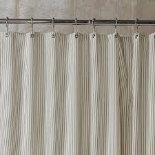 Ticking Stripe Shower Curtain Black Brown Grey Navy Red 72x72 Or Custom Size Ticking Stripe Curtains Striped Shower Curtains Brown Curtains