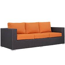 Create a beautiful outdoor seating area that you have always dreamed of with this 5pcs patio furniture sofa set.constructed from a lightweight steel frame and hand woven from the pe brown resin wicker fiber meticulously designed to provide you with the most comfortable and relaxing outdoor lounging experience. Outdoor Sofas Loveseats Wayfair
