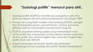 Buku sosiologi 1 untuk sma/ma kelas x. Ppt Sosiologi Politik Powerpoint Presentation Free Download Id 2609692