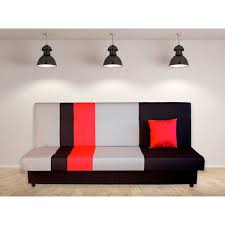 Clic Clac En Tissu Noir Et Rouge Avec Coffre De Rangement Pluton 5 En 2020 Coffre De Rangement Tissu Noir Mobilier De Salon