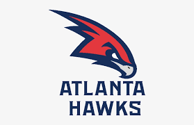 Asymmetric, closed shape, colorful, contains curved lines, has no crossing lines. Atlhawkslogo Atlanta Hawks Nba Logo 424x475 Png Download Pngkit