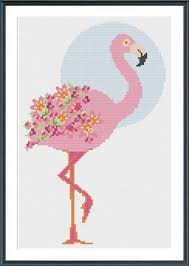 Sewing art cross stitch patterns flamingo pattern pattern cross stitch bird cross stitch diy cross stitch rainy day crafts needlework. Flamingo Cross Stitch Pattern Digital Download Tropical Pink Modern Floral Flower Cross Stitch Pattern B Cross Stitch Cross Stitch Patterns Stitch Patterns
