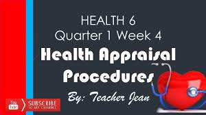 Our best tips of the week are here! Health 6 Quarter 1 Week 4 Health Appraisal Procedures Youtube