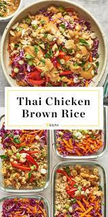 Recipe Spicy Thai Chicken And Brown Rice Bowls Recipe Rice Bowls Recipes Brown Rice Bowl Recipe Spicy Recipes