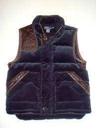 Rare Polo Ralph Lauren Corduroy Leather Puffy Hunting Vest Coat Jacket Shirt Vest Coat Jackets Shirt Jacket