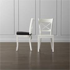 Vintner White Wood Dining Chair And Cushion Crate And Barrel White Wood Dining Chairs Dining Chairs Acrylic Dining Chairs
