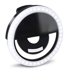 Amazon Com Gloue Selfie Light Ring Led Circle Clip On Selfie Fill Light With 36 Led Bubbles Usb Rechargeable Portabl Selfie Ring Light Selfie Light Fill Light