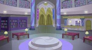 Canterlot Library By Boneswolbach On Deviantart Castle Rooms Background Mlp Twilight