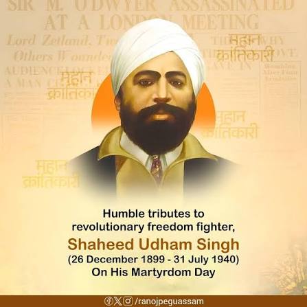 The echo of Jallianwala Bagh found its answer in Shaheed Udham Singh. By striking at the architect of oppression, he etched an enduring chapter of courage, patriotism and uncompromising resistance in India's