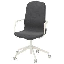 Langfjall Drehstuhl Mit Armlehnen Gunnared Dunkelgrau Weiss Ikea Osterreich Drehstuhl Stuhle Burostuhl