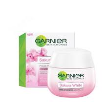 Welcoming your newborn glowing skin! Garnier Sakura White Pinkish Radiance Smooth Pores Whitening Serum Cream 50ml Shopee Philippines